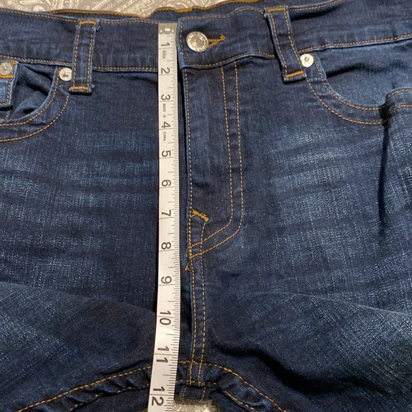 True Religion Jeans Ricky Relaxed Straight Size 38 Raw Hem Altered Length *READ* - Picture 9 of 11